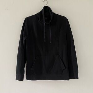 Black Mock-Neck Sweatshirt Sweater